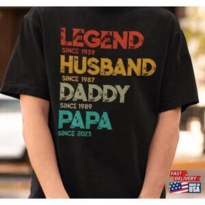 Legend Husband Daddy Dad Tshirt Grandpa Shirt For Classic